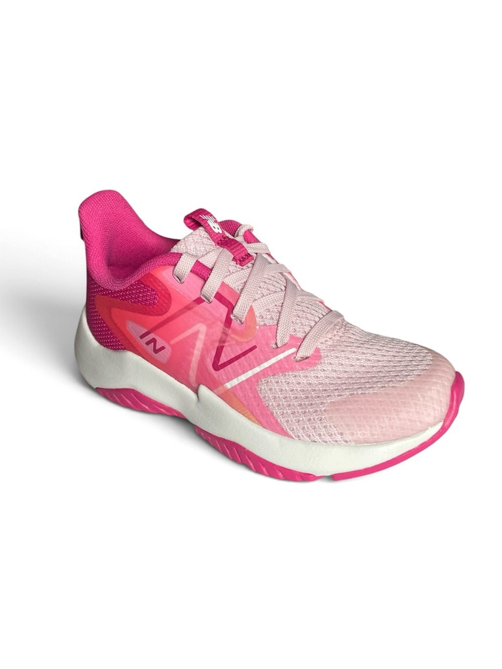 NIB NEW BALANCE Rave Run v2 Lace Pink Running Shoe Girl’s size 11